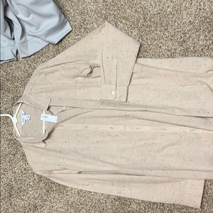 Old navy, tunic length, button up shirt